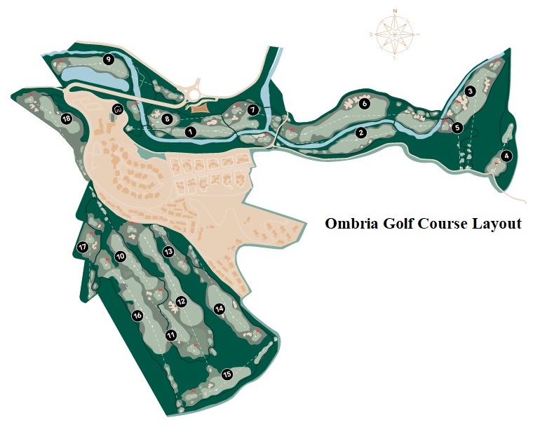 Ombria golf course layout